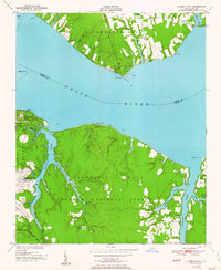 Cherry Point 1951 topographic map thumbnail