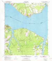 Cherry Point 1951 topographic map thumbnail