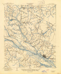 Chocowinity 1905 topographic map thumbnail