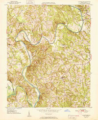 Churchland 1951 topographic map thumbnail