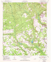 Clifdale 1950 topographic map thumbnail