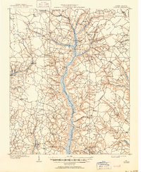 Coharie 1909 topographic map thumbnail