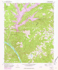 Cokesbury 1974 topographic map thumbnail