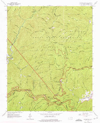 Bunches Bald 1964 topographic map thumbnail