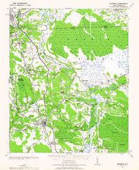 Burgaw 1942 topographic map thumbnail