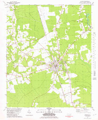 Burgaw 1981 topographic map thumbnail