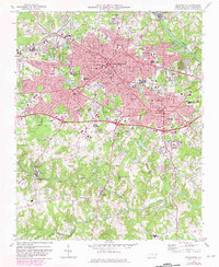 Burlington 1969 topographic map thumbnail