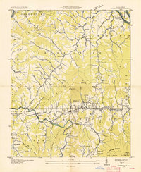 Burnsville 1935 topographic map thumbnail
