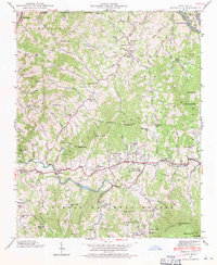 Burnsville 1939 topographic map thumbnail
