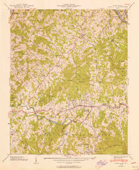 Burnsville 1939 topographic map thumbnail