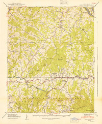 Burnsville 1940 topographic map thumbnail