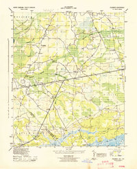 Calabash 1943 topographic map thumbnail