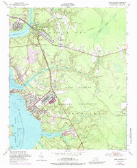 Camp Lejeune 1952 topographic map thumbnail