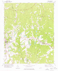 Candor 1974 topographic map thumbnail