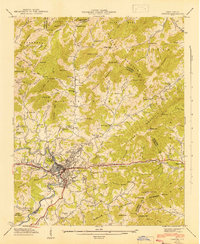 Canton 1942 topographic map thumbnail