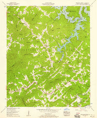 Persimmon Creek 1957 topographic map thumbnail