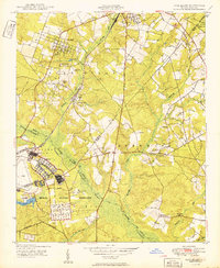 Pine Bluff 1950 topographic map thumbnail