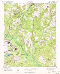 Pinebluff 1948 topographic map preview