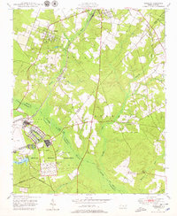 Pinebluff 1948 topographic map preview
