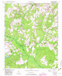 Pinebluff 1948 topographic map thumbnail