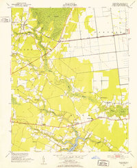 Pinetown 1950 topographic map thumbnail