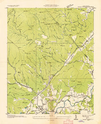 Pisgah Forest 1935 topographic map thumbnail