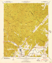 Pisgah Forest 1945 topographic map thumbnail
