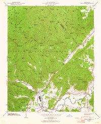 Pisgah Forest 1945 topographic map thumbnail