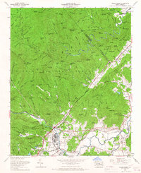 Pisgah Forest 1965 topographic map thumbnail