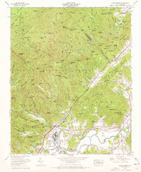 Pisgah Forest 1965 topographic map thumbnail