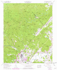 Pisgah Forest 1965 topographic map thumbnail