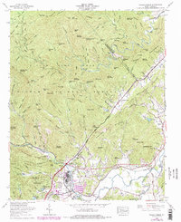 Pisgah Forest 1965 topographic map thumbnail