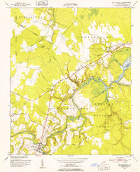 Pollocksville 1950 topographic map thumbnail