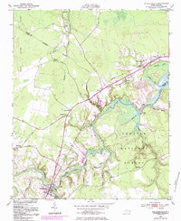 Pollocksville 1950 topographic map thumbnail