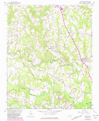 Powhatan 1964 topographic map thumbnail