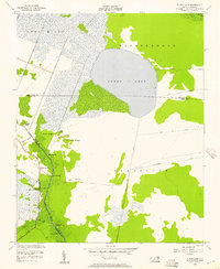 Pungo Lake 1954 topographic map thumbnail