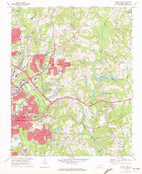 Raleigh East 1968 topographic map thumbnail