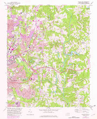 Raleigh East 1968 topographic map thumbnail