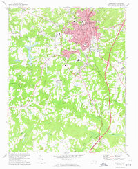 Reidsville 1972 topographic map thumbnail
