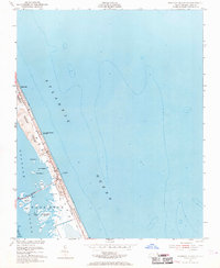Roanoke Island NE 1953 topographic map thumbnail