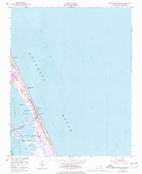 Roanoke Island NE 1953 topographic map thumbnail