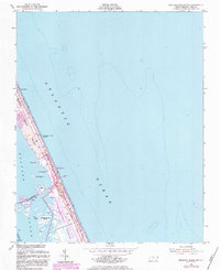 Roanoke Island NE 1953 topographic map thumbnail