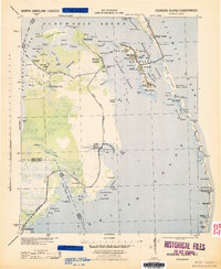 Roanoke Island topographic map thumbnail
