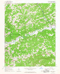 Roaring River 1966 topographic map thumbnail