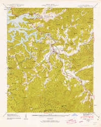 Robbinsville 1940 topographic map thumbnail