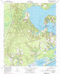 Sneads Ferry 1952 topographic map thumbnail