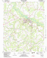 Snow Hill 1982 topographic map thumbnail