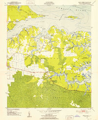 South Creek 1950 topographic map thumbnail