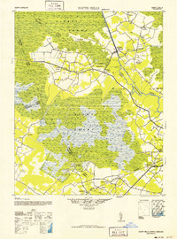 South Mills 1952 topographic map thumbnail