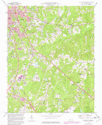 Southeast Durham 1973 topographic map preview
